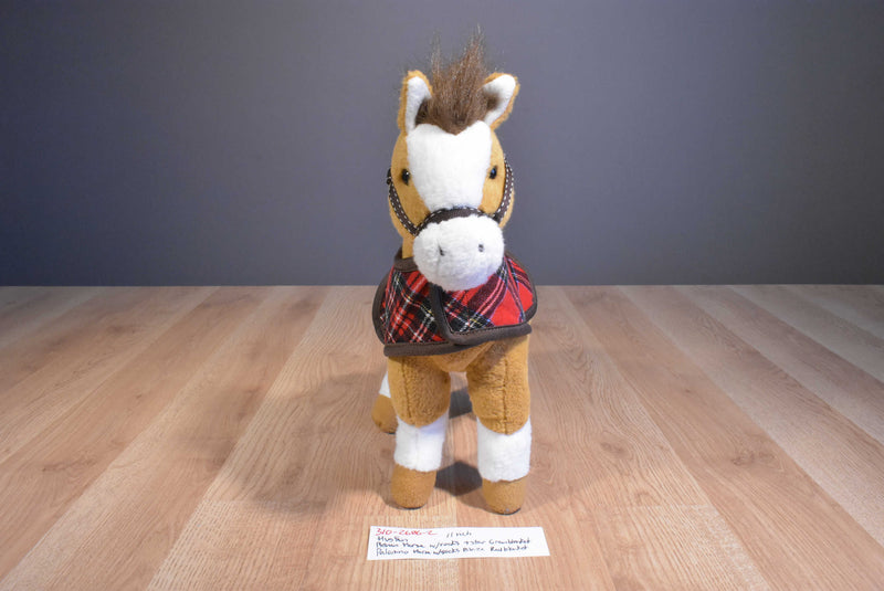 Hugfun 2 Plush Horses with Blankets