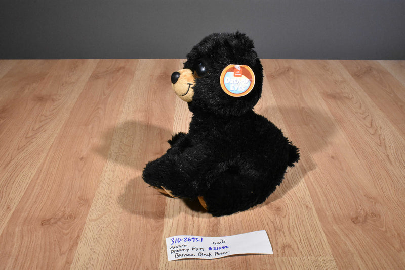 Aurora Dreamy Eyes Black Bear Barnum Beanbag Plush
