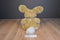 Animal Adventure Tan and White Bunny Rabbit 2002 Beanbag Plush