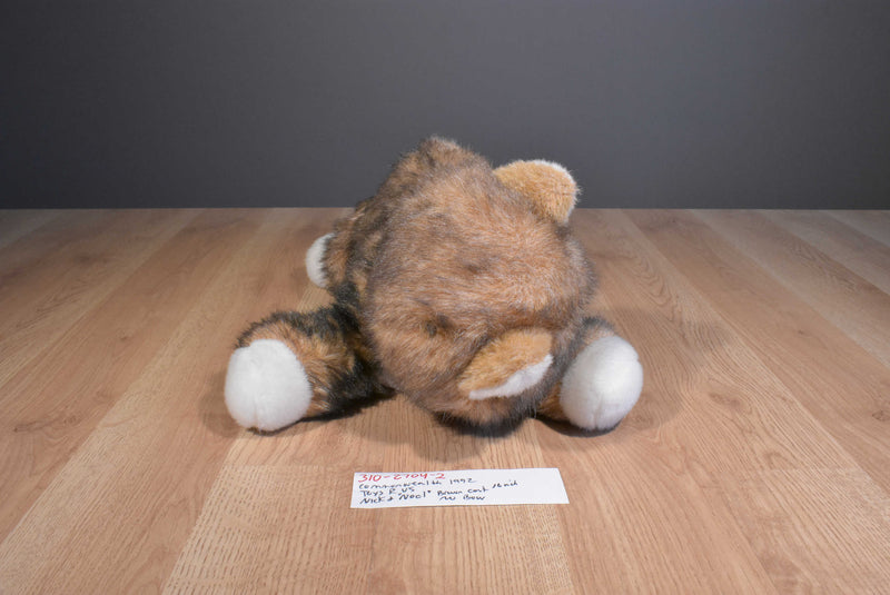Commonwealth Nick and "Noel" Brown and White Cat 1992 Plush