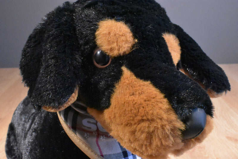 Jaag Scheels Black and Brown Dachshund Puppy Dog Plush