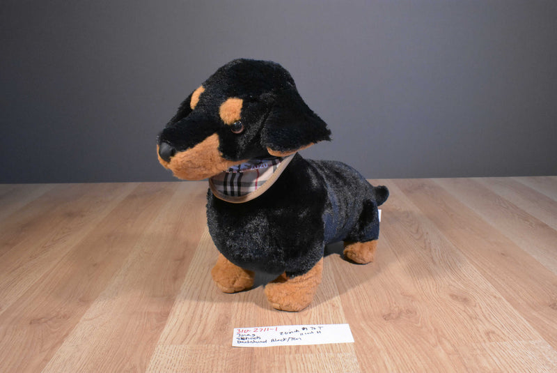 Jaag Scheels Black and Brown Dachshund Puppy Dog Plush