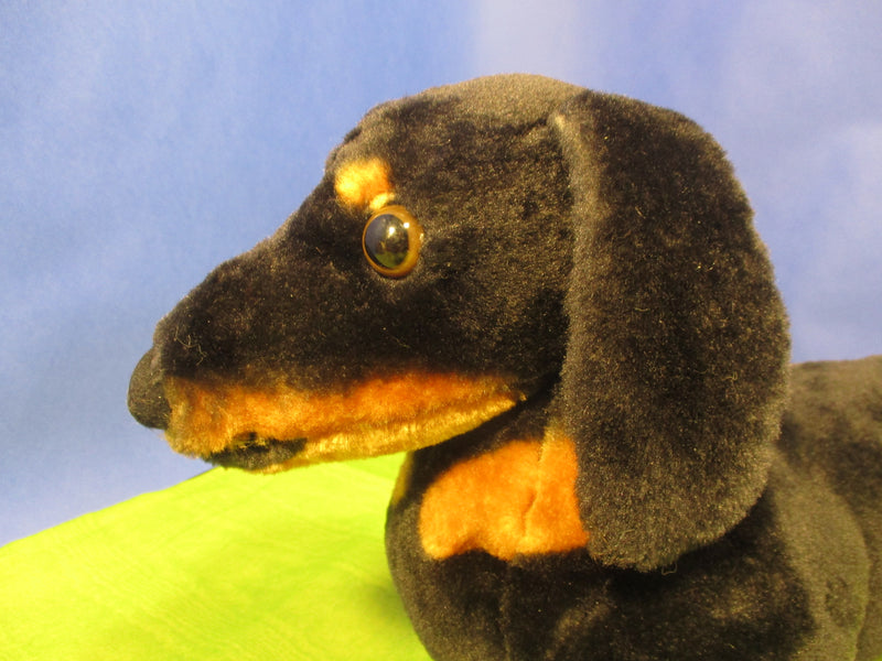 Melissa & Doug Dachshund Black Tan Smooth Coat Plush