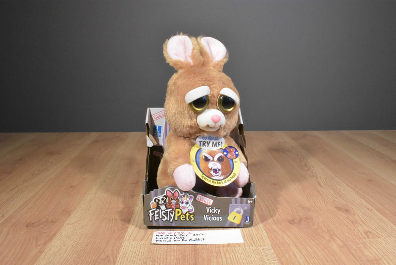 Jazwares Fiesty Pets Vicky Vicious Tan Bunny Rabbit 2017