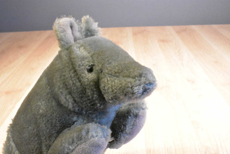 Russ Berrie Alamo the Grey Armadillo 1980's Beanbag Plush