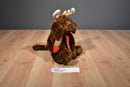 Hallmark Chocolate Lab With Antlers and Scarf Beanbag Plush