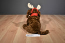 Hallmark Chocolate Lab With Antlers and Scarf Beanbag Plush