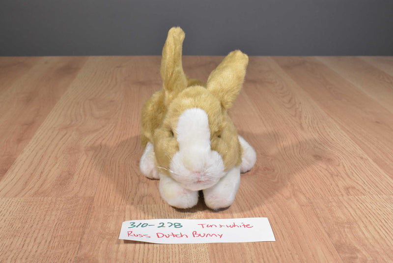 Russ Yomiko Tan and White Dutch Bunny Rabbit Beanbag Plush