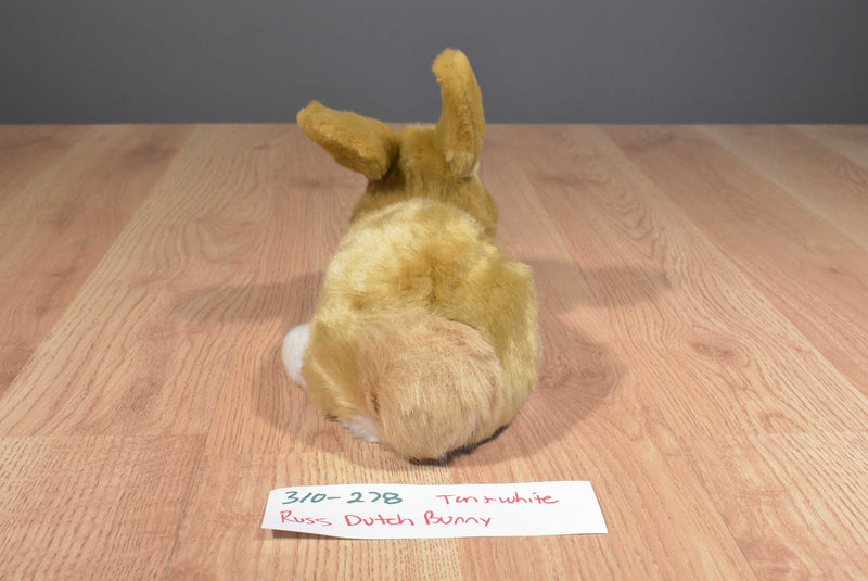 Russ Yomiko Tan and White Dutch Bunny Rabbit Beanbag Plush
