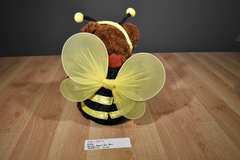 Build-a-Bear Brown Bear In Bee Costume Plush
