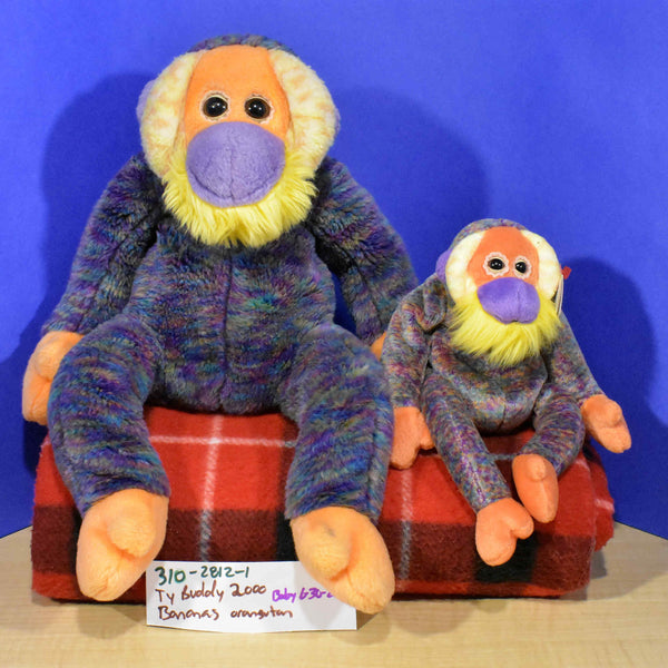 Purple Monkey Beanie Baby L TY BEANIE BABY BABIES WITH TAG 2009