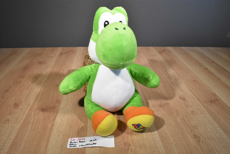 Build-a-Bear Mario Yoshi Green and White Alligator/Croc 2018 Plush