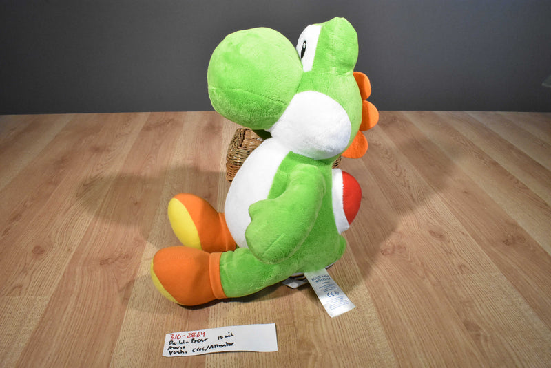Build-a-Bear Mario Yoshi Green and White Alligator/Croc 2018 Plush