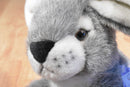 A&A Flopsies Heidi Hare Grey White Bunny Rabbit Beanbag Plush
