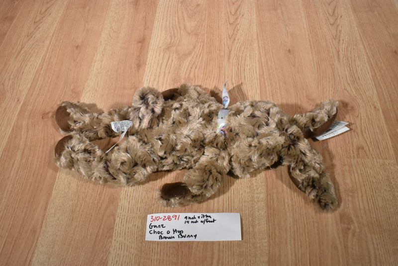 Ganz Choc O Hop Brown Bunny Rabbit Beanbag Plush