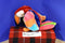 Aurora Petey Red Parrot Macaw Plush Puppet