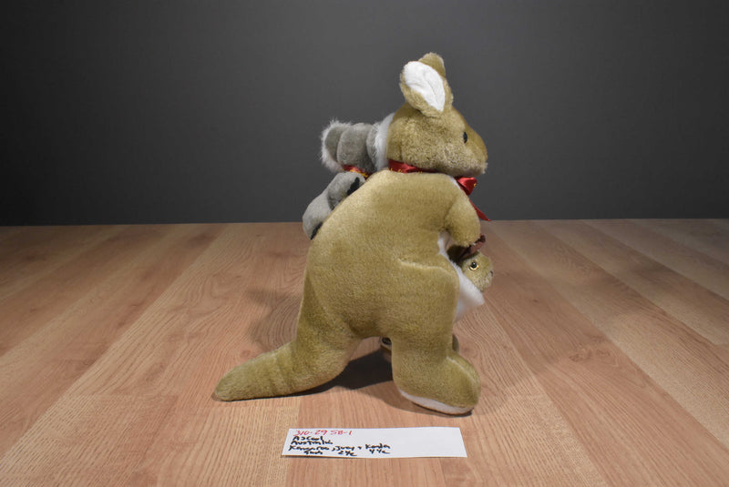 Ascool Australian Kangaroo With Joey and Koala Plush