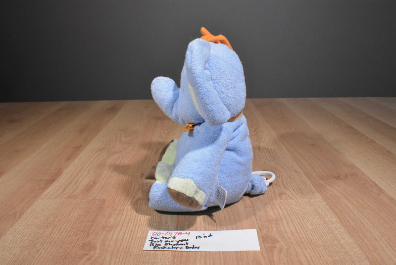 Carter's Just One year Blue Musical Elephant Plush