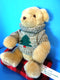 Hallmark Tan Beige Teddy Bear In Grey Sweater With X-Mas Tree Plush