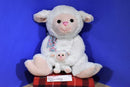 Hugfun Mom and Baby Beige Lamb Plush