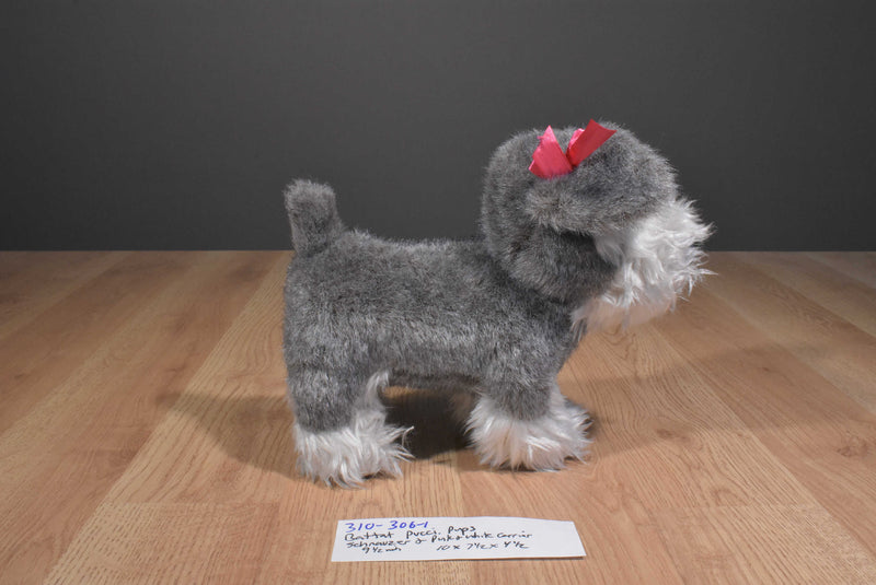 Battat Pucci Pups Schnauzer Plush And Carrier
