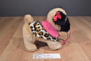 Battat Pucci Pups Pug and Leopard Pattern Pet Carrier Plush