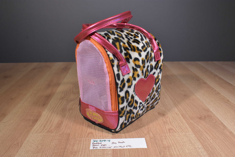 Battat Pucci Pups Pug Plush and Leopard Pattern Pet Carrier