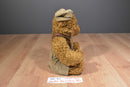 Dan Dee Jointed Teddy Bear Corduroy Suspenders Overalls Plush