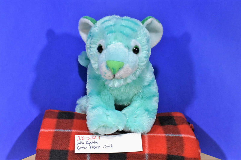 Wild Republic Green Bengal Tiger Beanbag Plush
