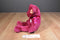 Ty Beanie Buddy Valentina Pink Bear White Heart 2000 Beanbag Plush