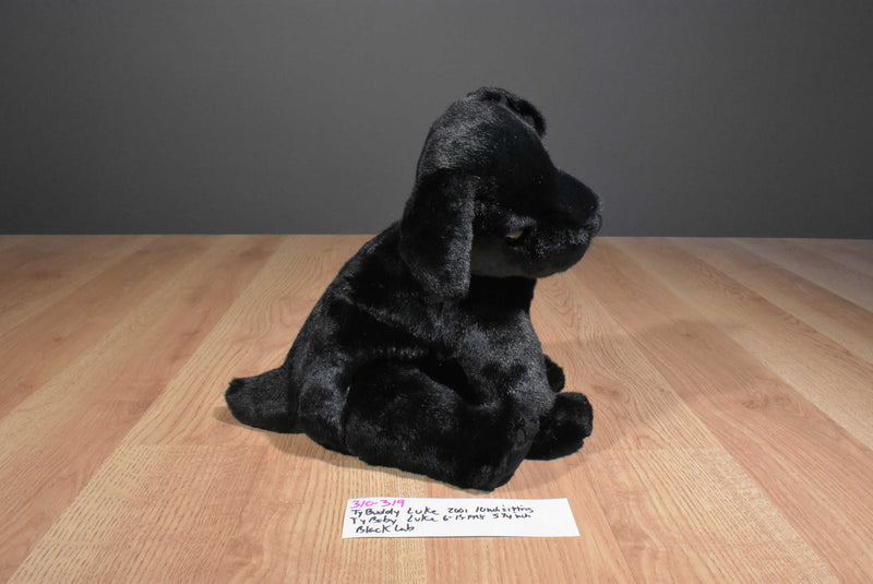 Ty Beanie Buddies and Babies Luke Black Lab Puppies Beanbag Plush