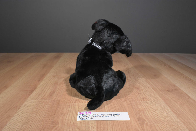 Ty Beanie Buddies and Babies Luke Black Lab Puppies Beanbag Plush