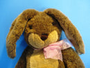 Dakin Brown Bunny Rabbit with Pink Bow Plush
