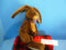 Dakin Brown Bunny Rabbit with Pink Bow Plush