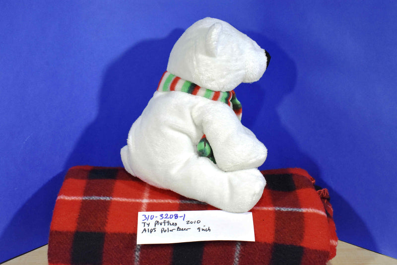 Ty Pluffies Alps Barnes & Nobles Polar Bear 2010 Beanbag Plush