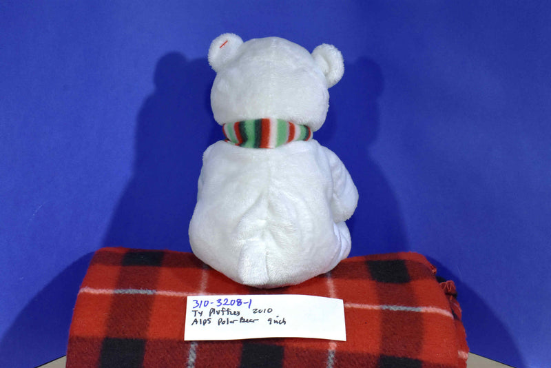 Ty Pluffies Alps Barnes & Nobles Polar Bear 2010 Beanbag Plush