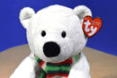 Ty Pluffies Alps Barnes & Nobles Polar Bear 2010 Beanbag Plush