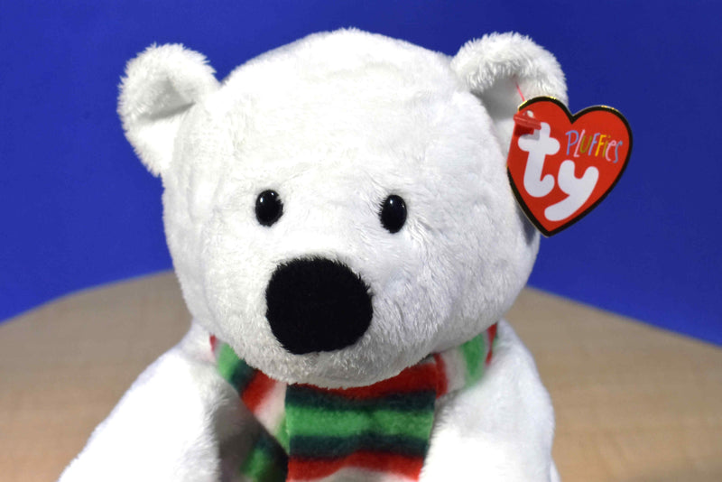 Ty Pluffies Alps Barnes & Nobles Polar Bear 2010 Beanbag Plush