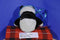 Poochie & Co. Panda Bear Blue Sequins Plush Bag Purse