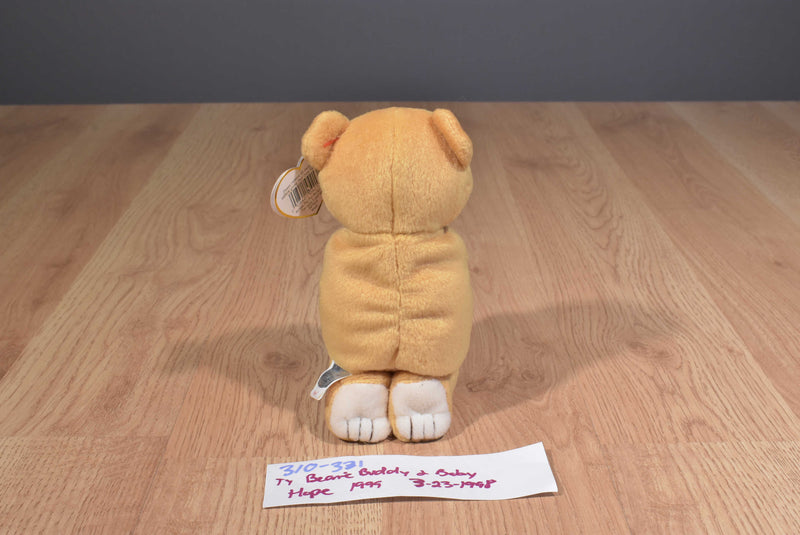 Ty Beanie Buddy 1999 and Baby 1998 Hope Praying Bear Beanbag Plushes