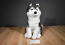 Lipco Legends Black and White Husky With Blue Eyes Plush