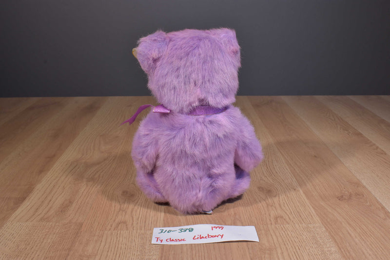 Ty Classic Lilacbeary the Lavender Bear 1999 Beanbag Plush
