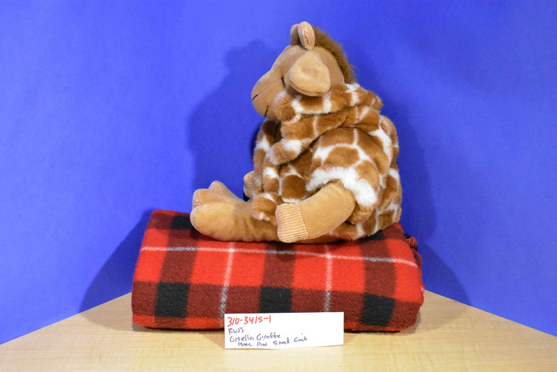 Russ Gisella Giraffe Large and Small Fur Coat Beanbag Plush