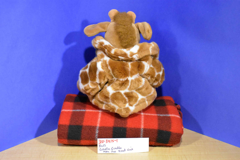 Russ Gisella Giraffe Large and Small Fur Coat Beanbag Plush