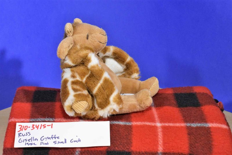 Russ Gisella Giraffe Large and Small Fur Coat Beanbag Plush