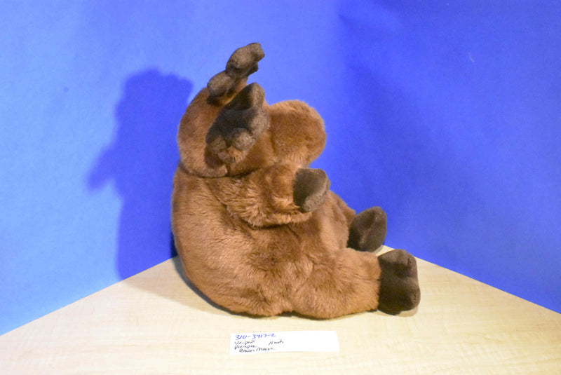 Unipak Plumpee Brown Moose 2011 Beanbag Plush