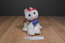 Poochie and Co. White Cat Rainbow Sequins Plush Bag Purse B 58