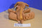 Dan Dee Big Eyed Brown Dog Plush 2014 Corduroy Pouch Bag