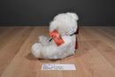 Russ Bears From The Past Ribbons White Bear Beanbag Plush