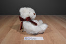 Russ Bears From The Past Ribbons White Bear Beanbag Plush